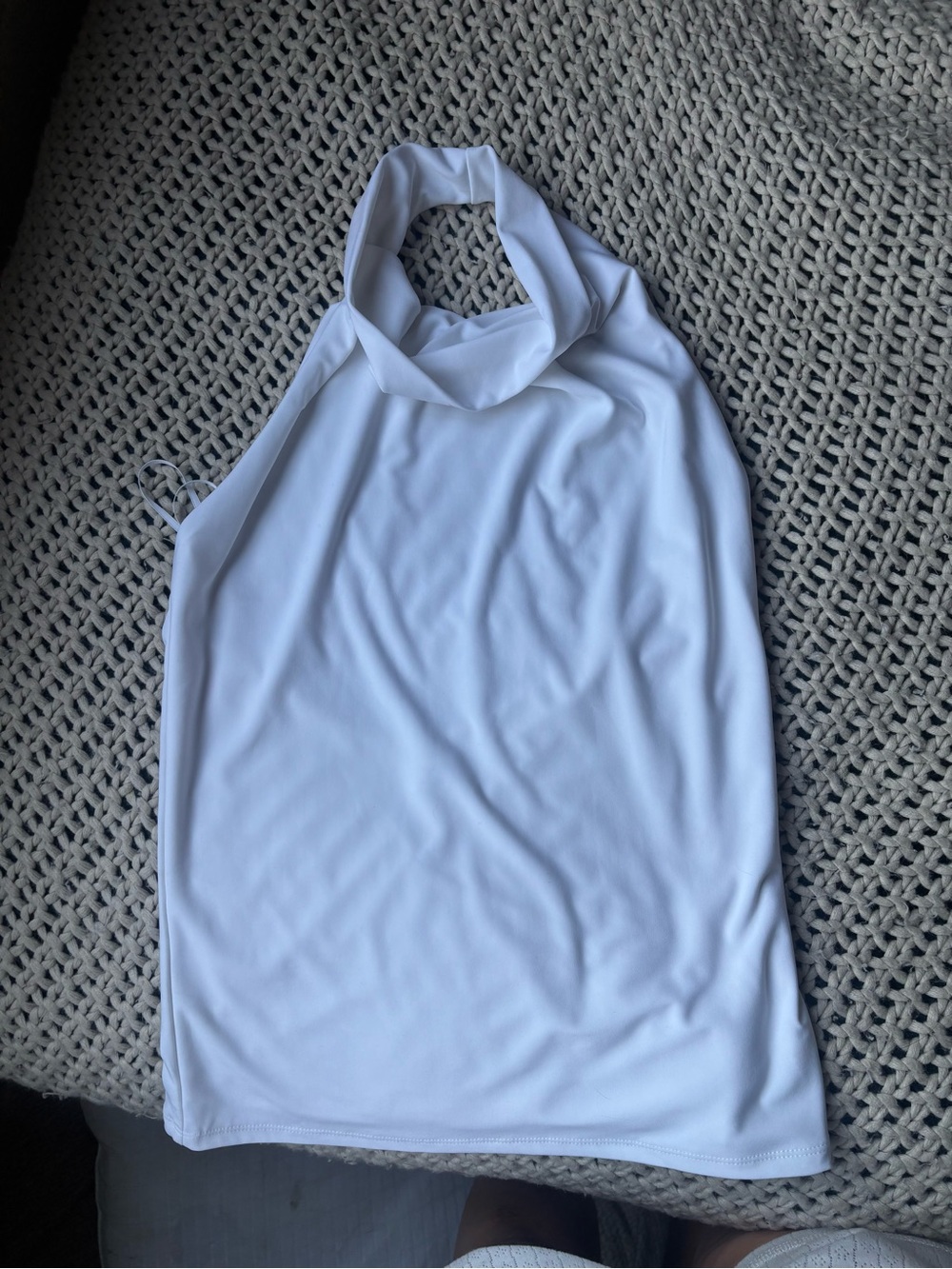 Aritzia contour White Halter Top